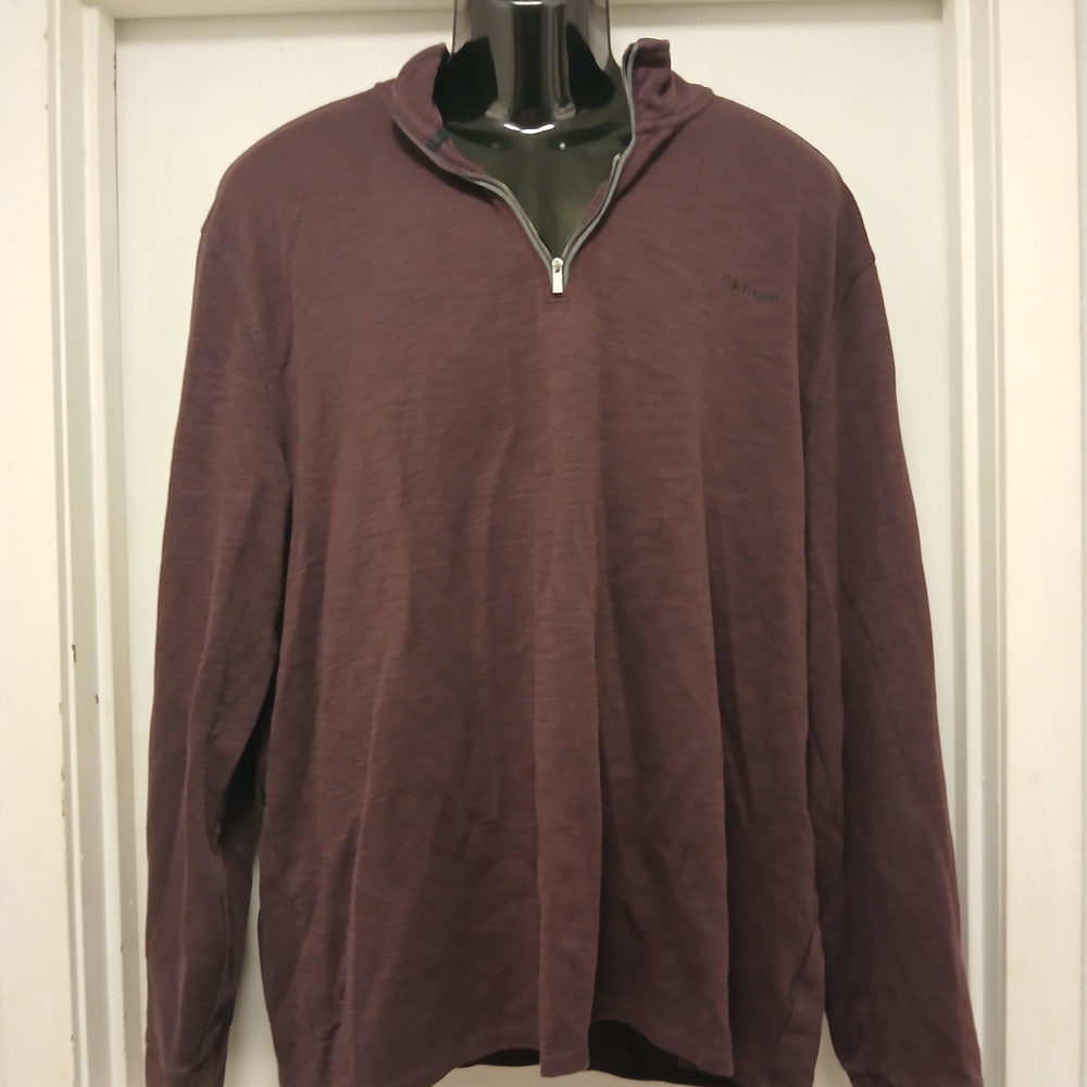 Calvin Klein Men's Pullover in Deep Purple